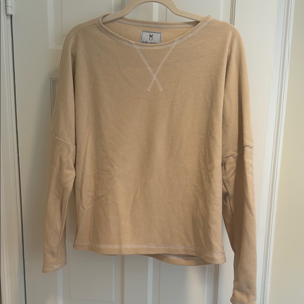 Dudley Stephens Tan Crew Neck Sweater